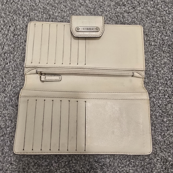 Celine Vintage Canvas Trifold Wallet Neutrals Classic Chic Luxury Minimalist - Picture 8 of 16